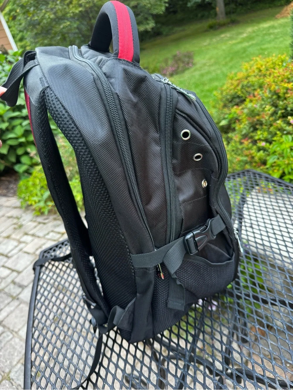 Swiss Elite Black and Red Men's Backpack